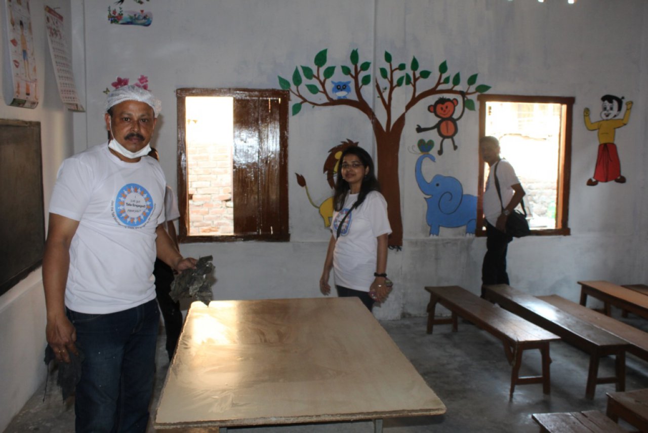 TATA Volunteering Week - Giving New Look to Pre-Primary Classrooms