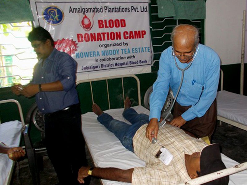 Voluntary Blood Donation Camp at Nowera Nuddy Tea Estate