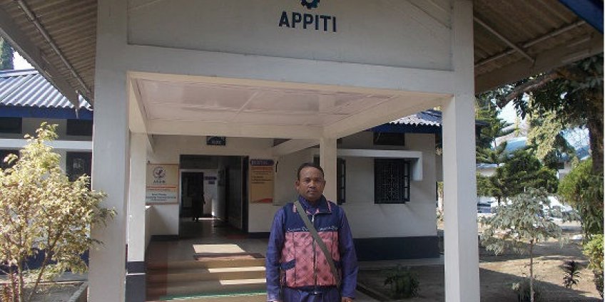 Mr. Dedsung Baro a passed out trainee of APPITI-Rowta