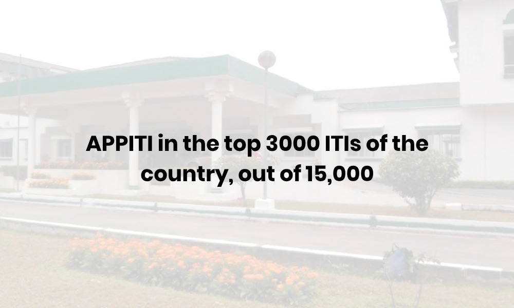 Read more about the article APPITI in the top 3000 ITIs of the country, out of 15,000