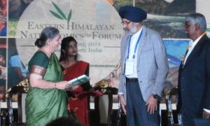 Read more about the article Copy of the latest Organic Growth Magazine given to Dr. Vandana Shiva